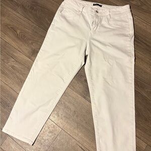 Simply Vera Vera Wang Off-White Cropped Jeans